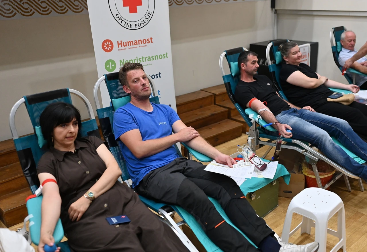FOTO | U Posušju prikupljeno 48 doza krvi