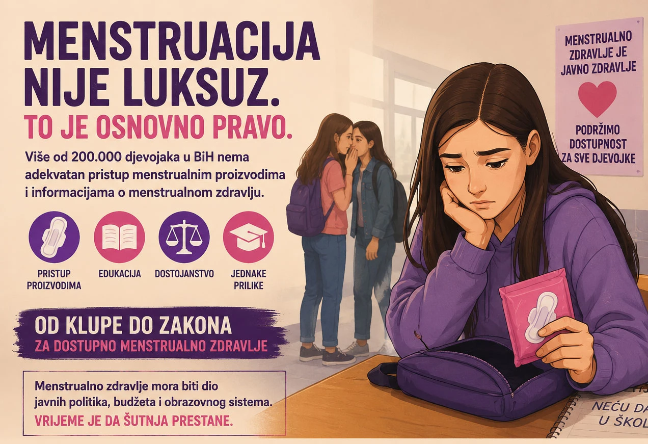 Šokantna procjena: Više od 200.000 djevojaka u BiH nema osnovne menstrualne potrepštine