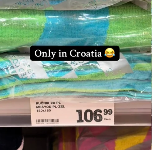 Ručnik za plažu po cijeni od 106,99 eura zapalio mreže: "Nadam se da je 100 eura ušiveno u njega"