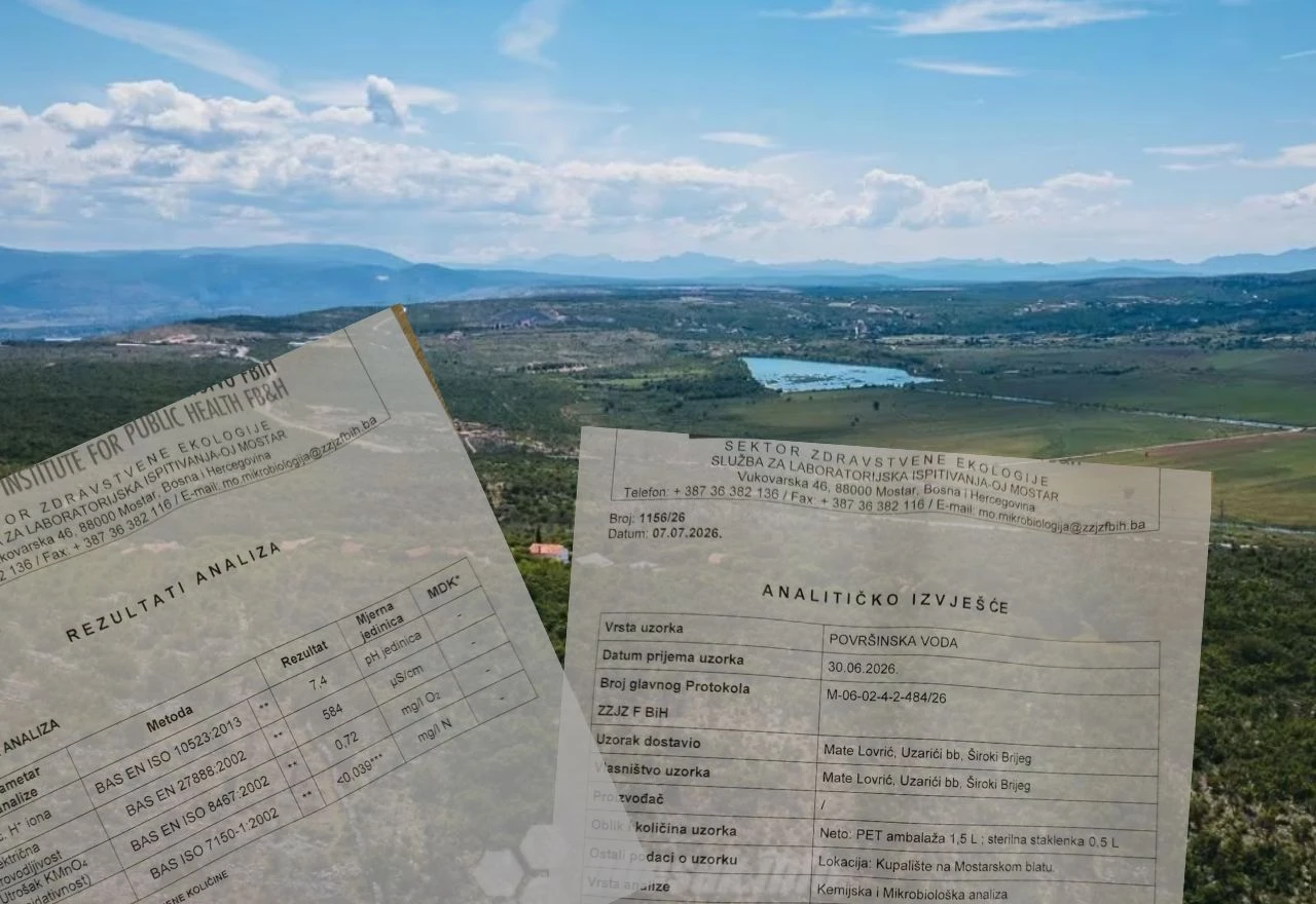 Objavljeni rezultati analize vode na Mostarskom blatu