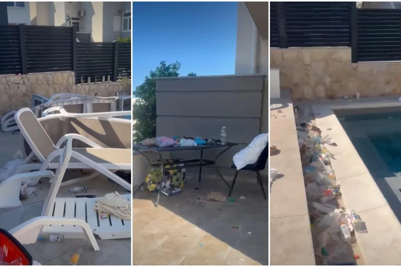 Britanci devastirali apartman u Novalji, širi se snimka