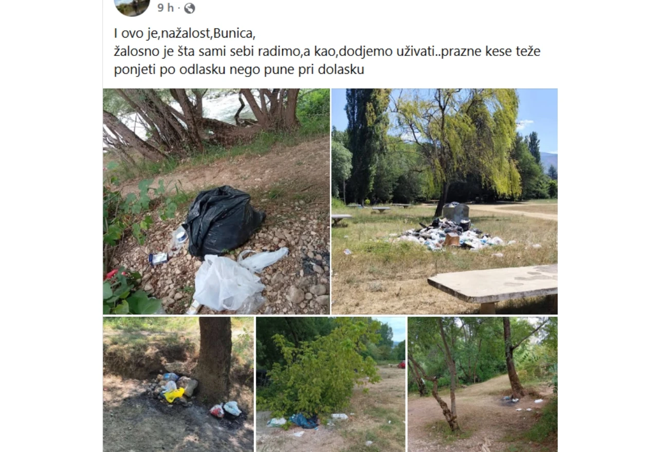 Objava na Facebook stranici "Bunica"