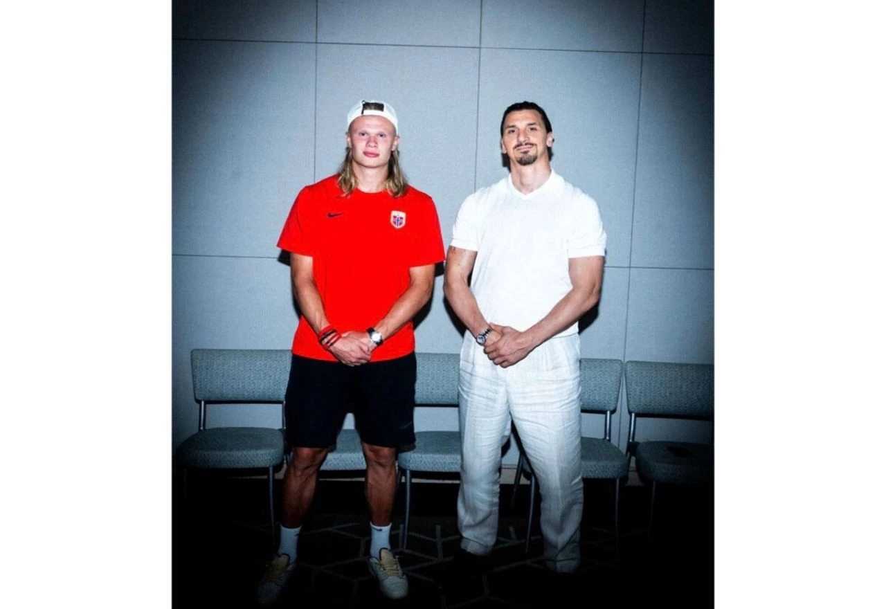Zlatan Ibrahimović objavio fotografije s Haalandom: "Moć je u kosi"