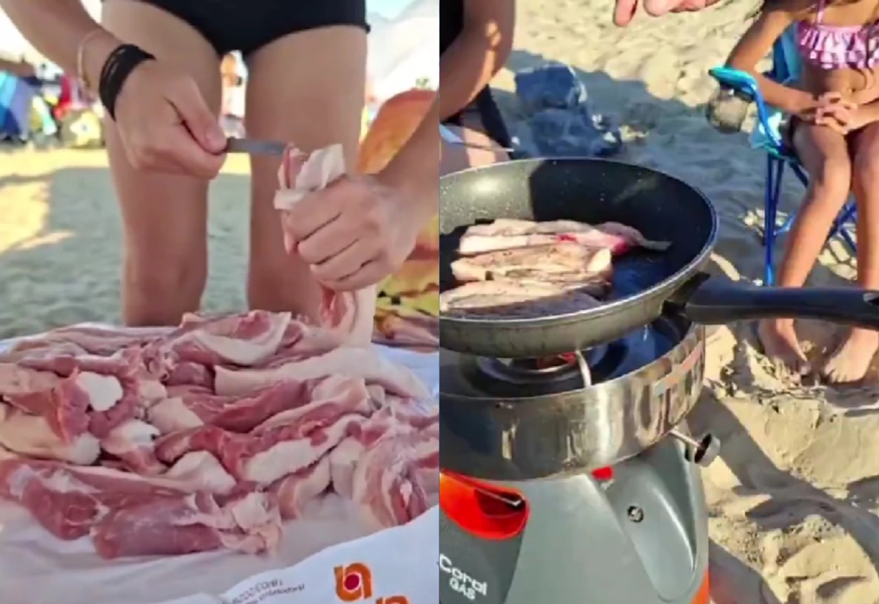 VIDEO | Ovo je novi nivo: Na plažu donijeli roštilj