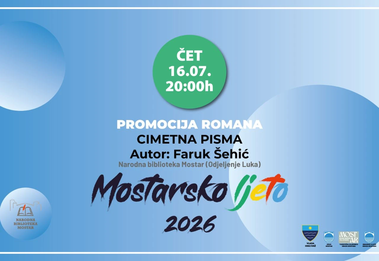 Mostarsko ljeto donosi radionicu tkanja ćilima i promociju romana