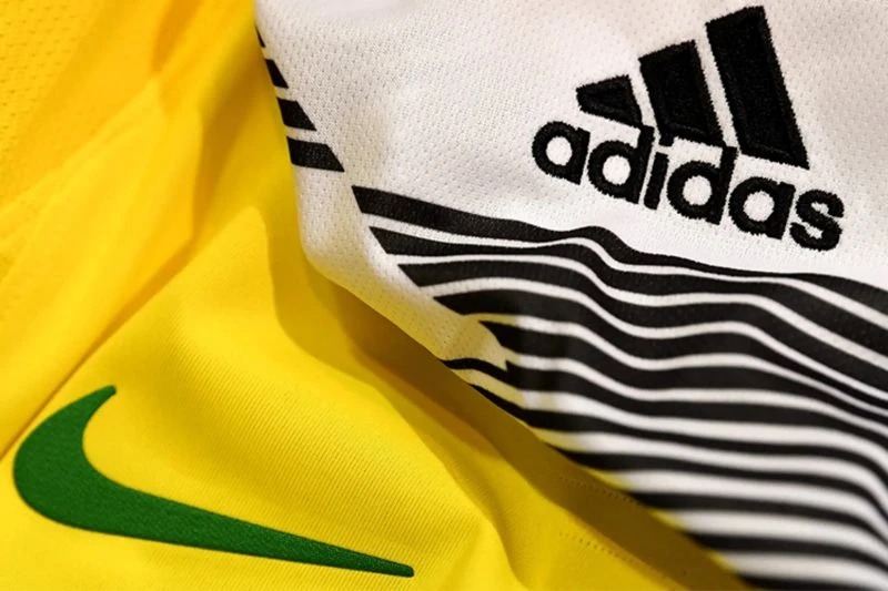 Adidas prvi i drugi, Nike treći