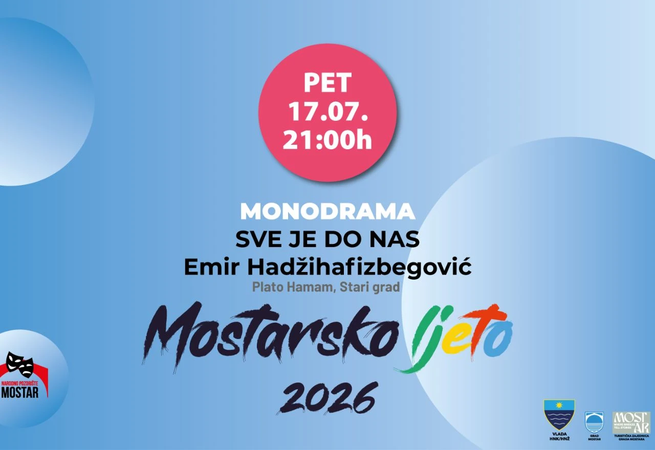Na Mostarskom ljetu: Emir Hadžihafizbegović donosi vrhunsku monodramu o našoj stvarnosti