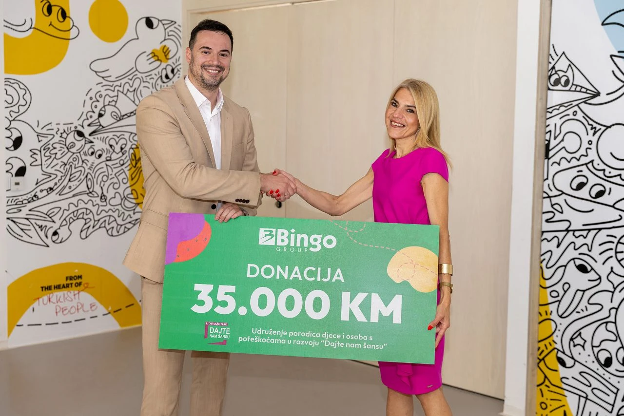 Bingo Group donirao 35.000 KM za bolje uvjete u Dnevnom centru Udruženja ''Dajte nam šansu''