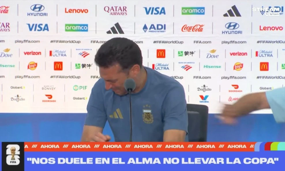 Scaloni se emotivno raspao na pressici nakon utakmice