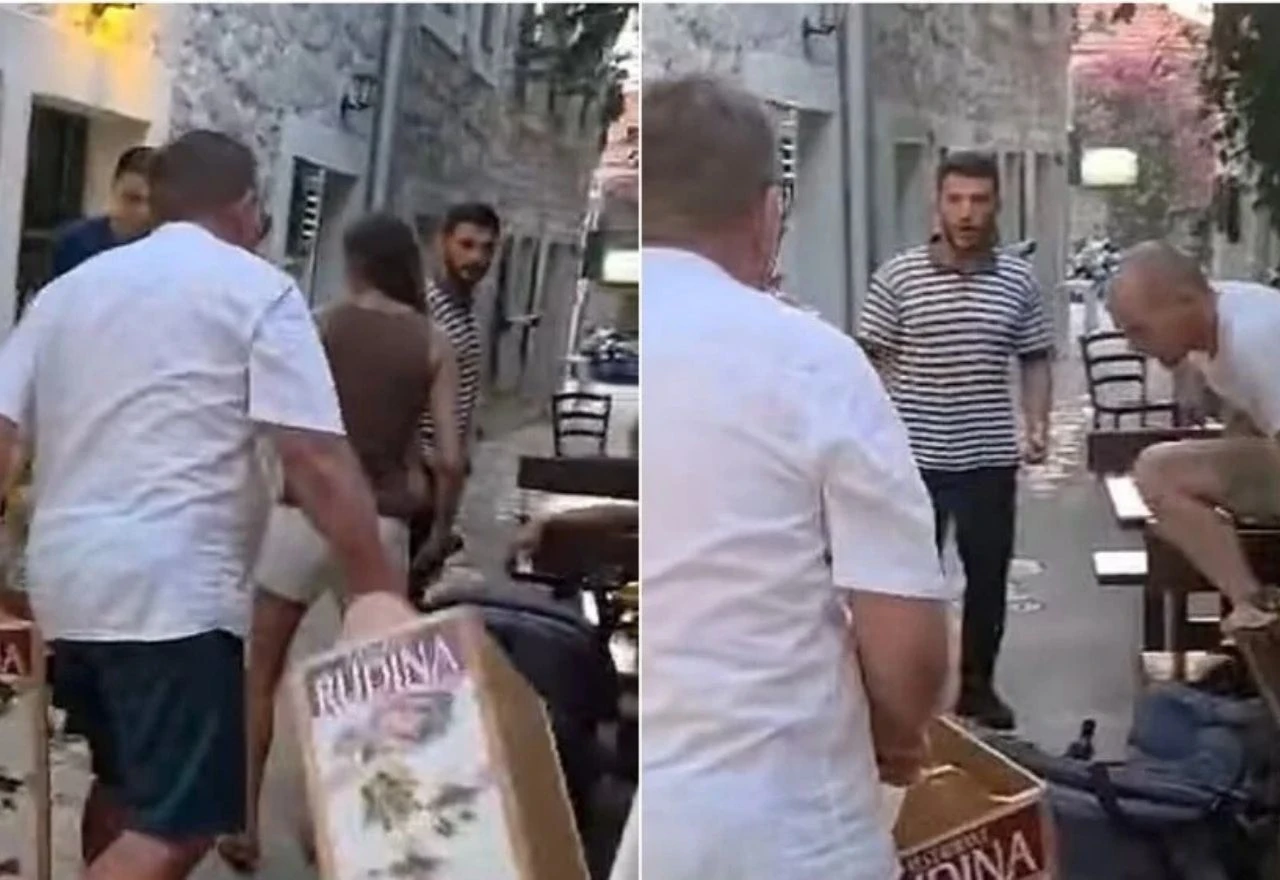 VIDEO I Vlasnik restorana u Primoštenu udario dječja kolica