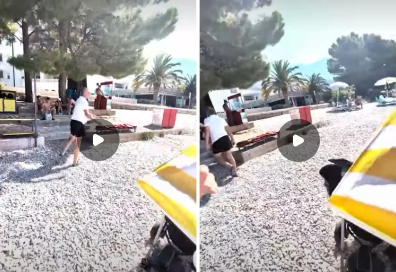VIDEO | Potukli se na plaži u Tučepima: "Pred mojom djecom su me bacili na tlo i tukli"