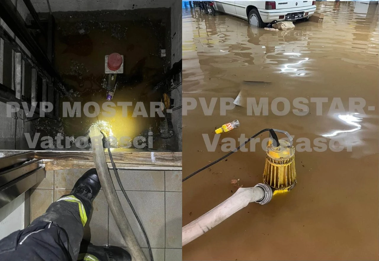 Vatrogasci objavili fotografije intervencija nakon pucanja cijevi