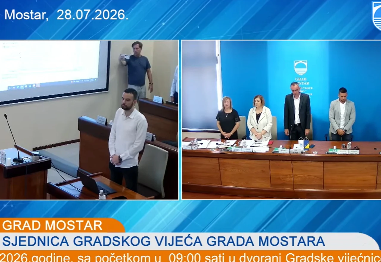 UŽIVO | Sjednica Gradskog vijeća Mostara i prosvjed pred Vijećnicom: Svi čekaju petu točku