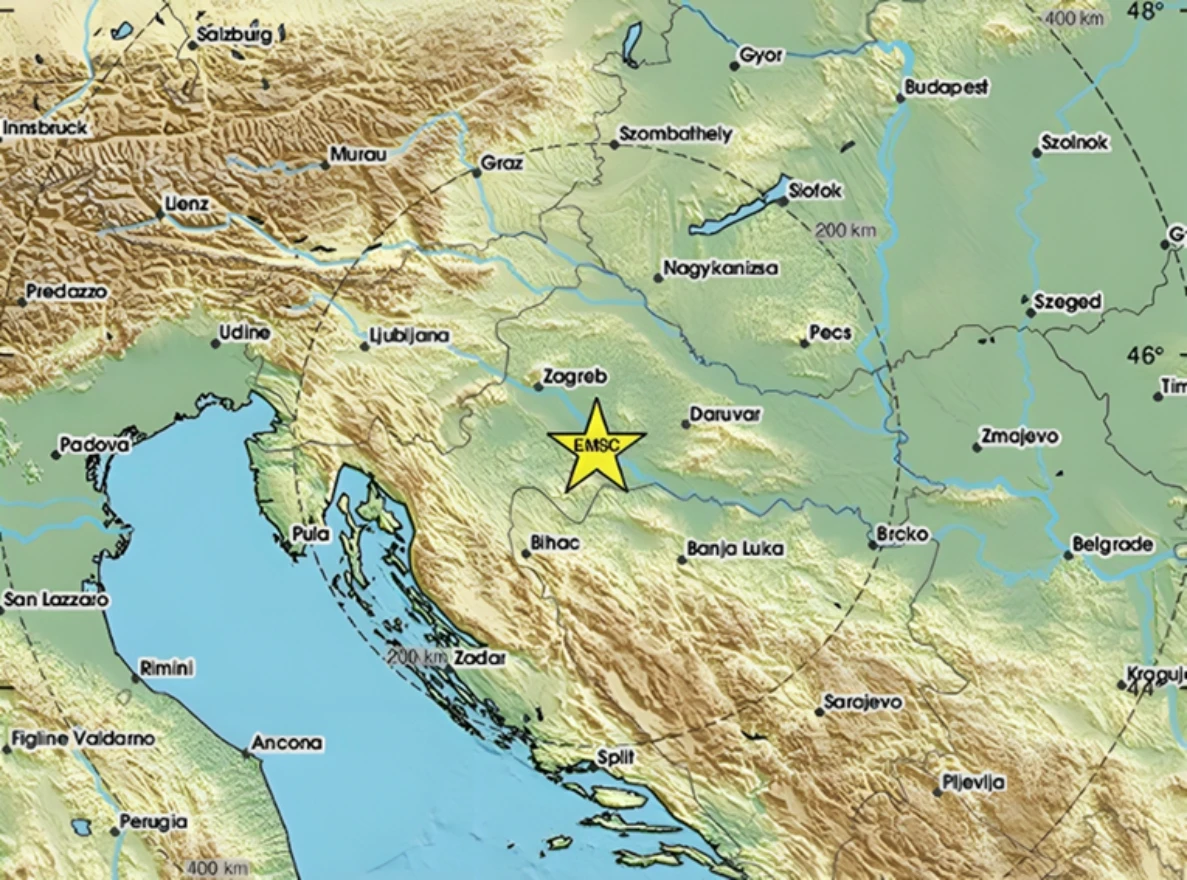 Potres probudio središnju Hrvatsku: "Pošteno je streslo"