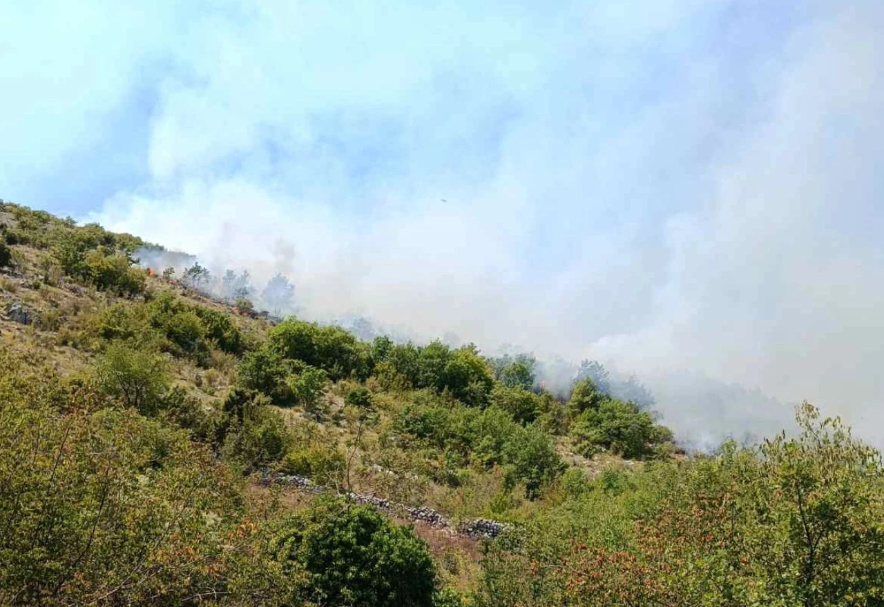 VIDEO | Kilometarska vatrena linija kod Trebinja, ugrožene kuće i njive