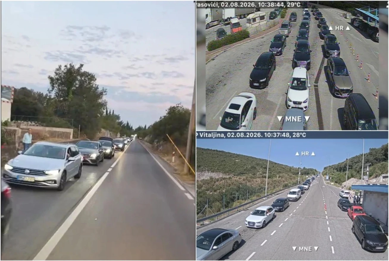 Gužve na granicama prema Crnoj Gori