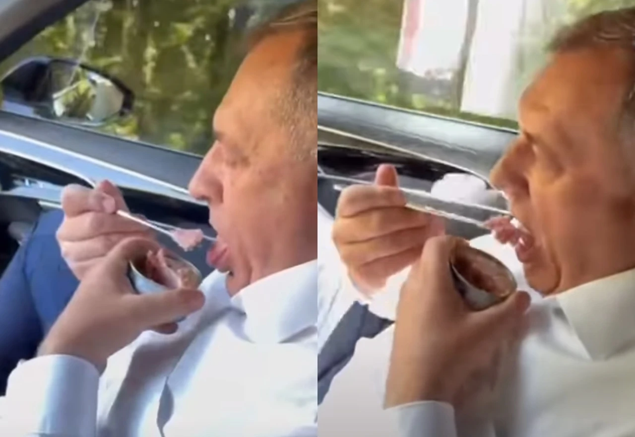 VIDEO | Dodik pokazao što doručkuje u autu kada ima obaveza