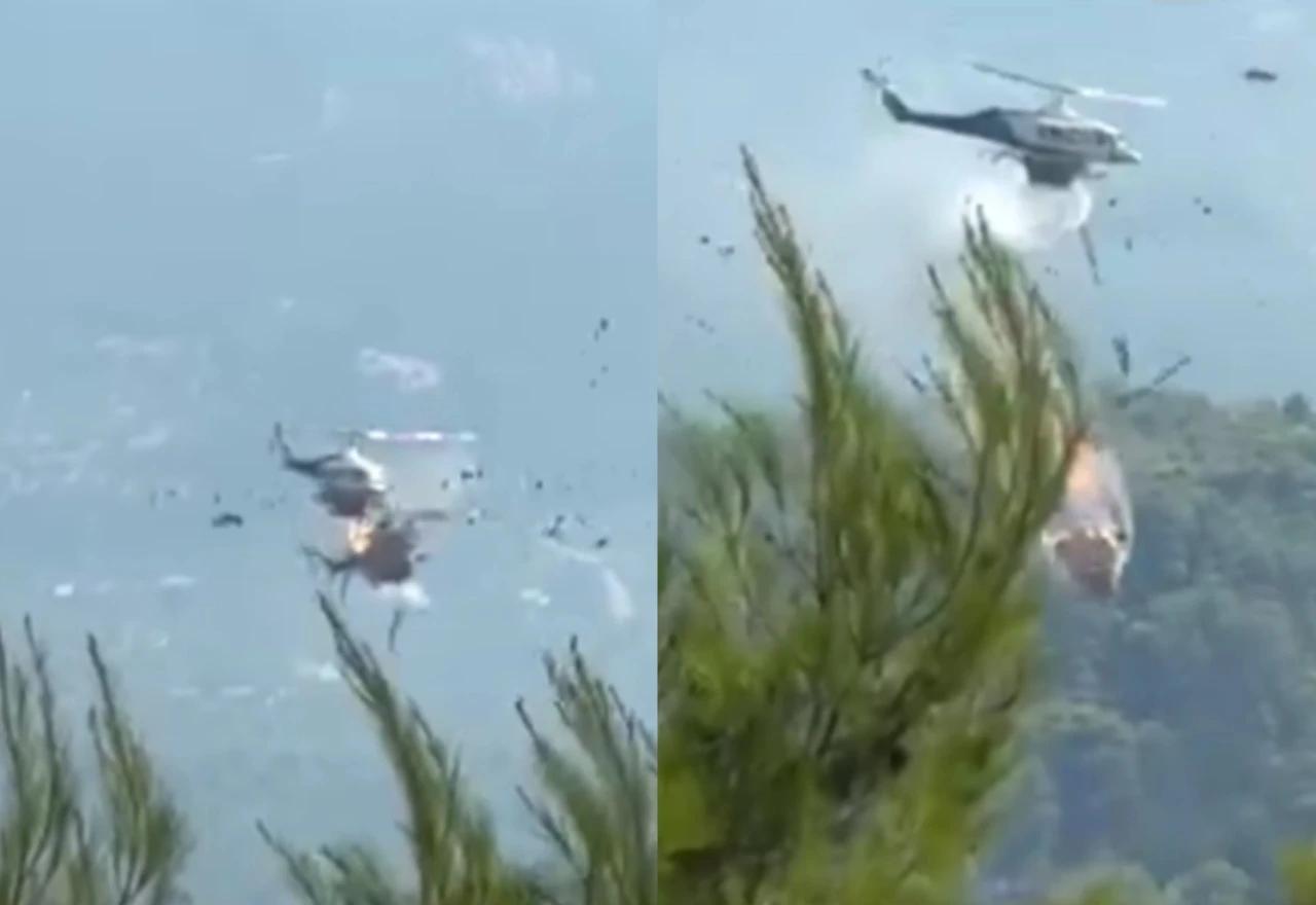 VIDEO | Teška nesreća tijekom gašenja požara: U zraku se sudarila dva helikoptera