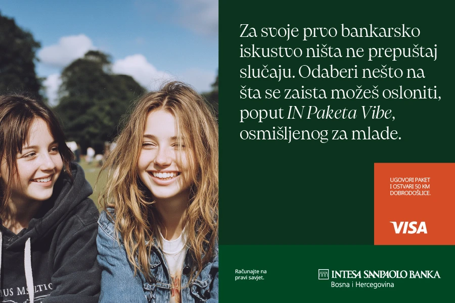 Intesa Sanpaolo Banka predstavlja IN Paket Vibe - Više od računa za mlade