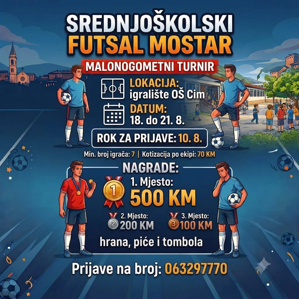 Srednjoškolski futsal turnir Mostar