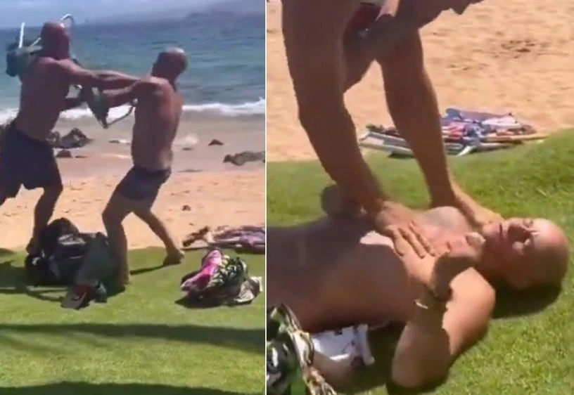 VIDEO | Političar nokautiran na plaži