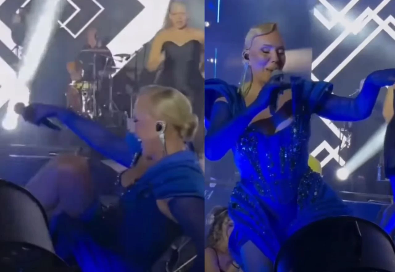 Lepa Brena ponovno pala izvodeći prepoznatljivi plesni pokret
