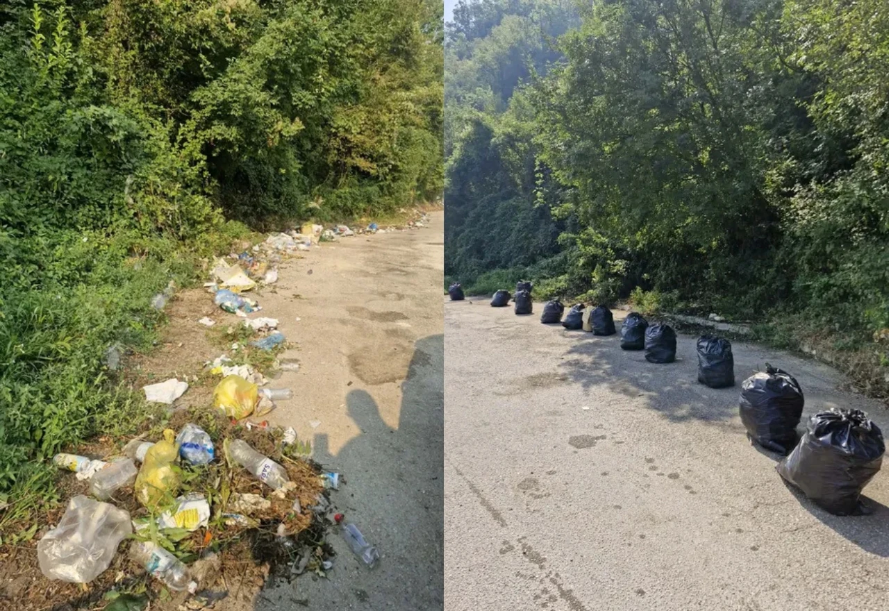 FOTO | Adnan očistio ulaze u Mostar, Jablanicu, Konjic i Prozor: "Nisam čistio samo smeće, nego sliku o nama"