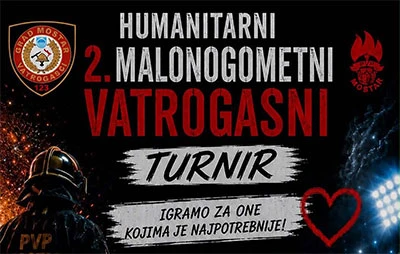 Vatrogasci Mostara organiziraju humanitarni malonogometni turnir, dio prihoda ide za Kuću nade