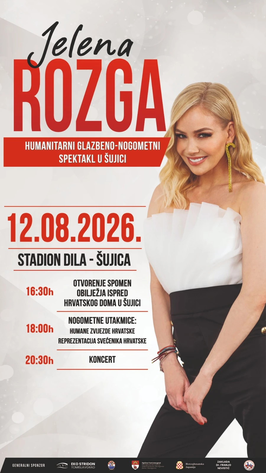 Od nogometnih legendi do Jelene Rozge: Šujica priprema dan ispunjen sportom, glazbom i humanosti