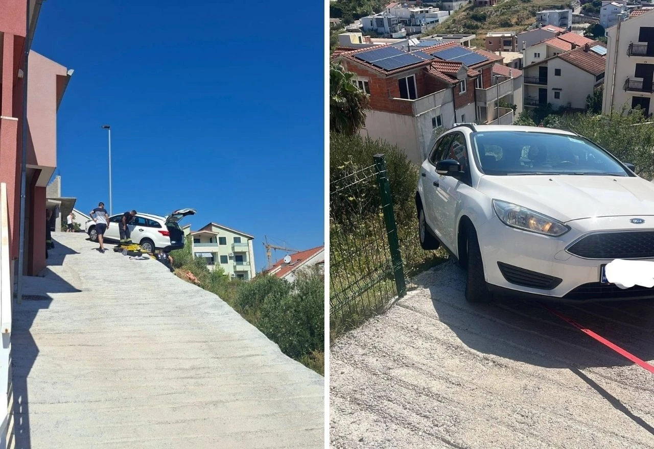 Auto se ljuljao nad provalijom, vatrogasci izvukli vozača