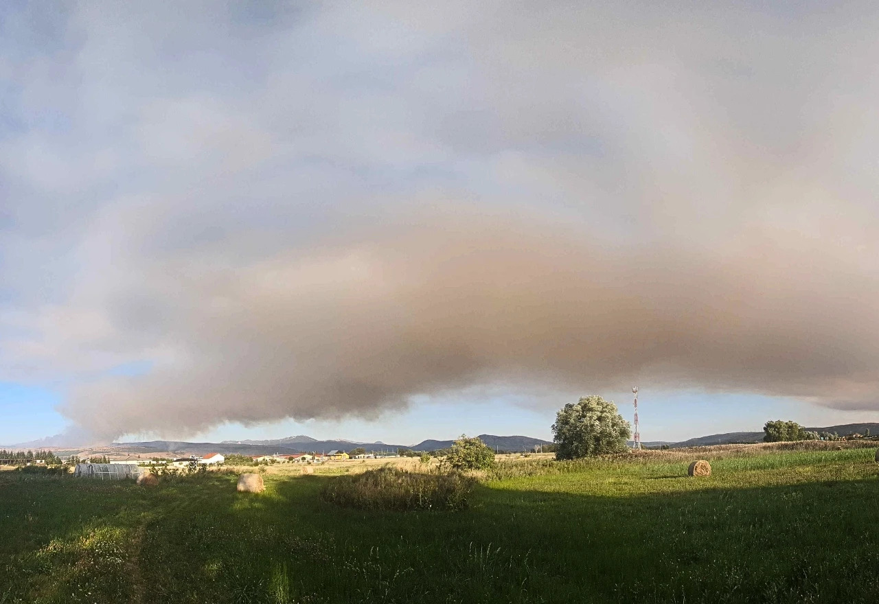 FOTO | Požar na Ljubuši još nije pod kontrolom, bura nosi dim prema Posušju