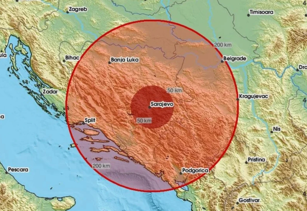 Tri potresa kod Sarajeva