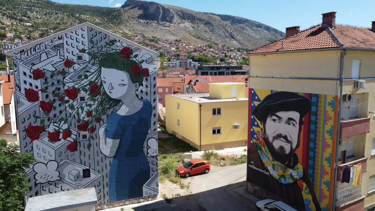 FOTO | Mostar ponovno postaje galerija na otvorenom