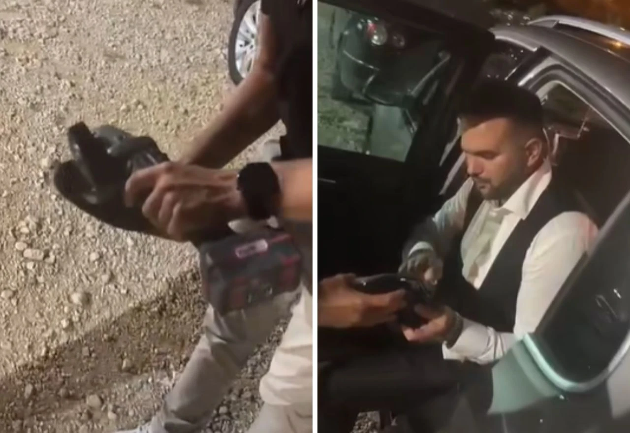 VIDEO | "Kum nije dugme": Dok je sjedio u autu, "potkovali" mu cipele za svadbu