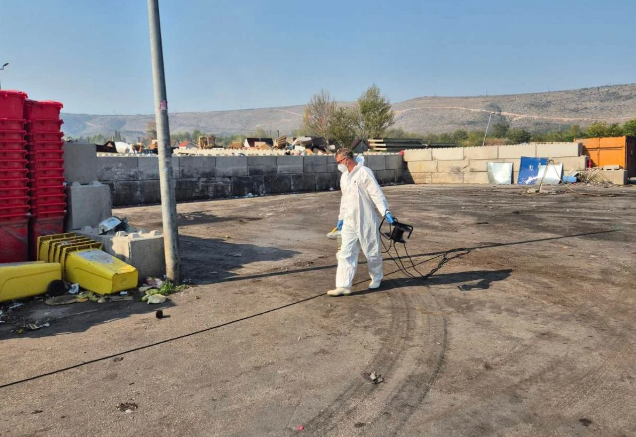 Civilna zaštita dezinficirala bivše pretovarne stanice u Rodoču i Bišću Polju