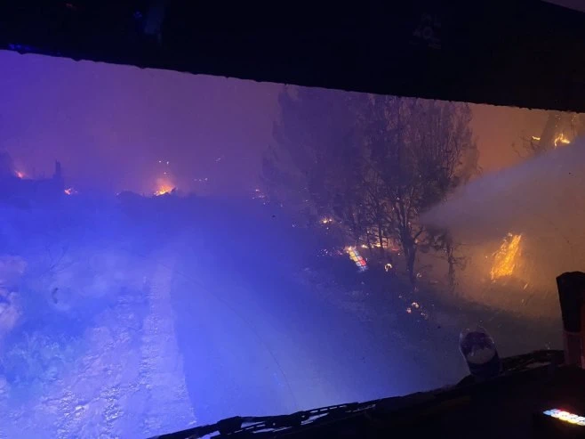 Požar na Ivanici zatvorio promet