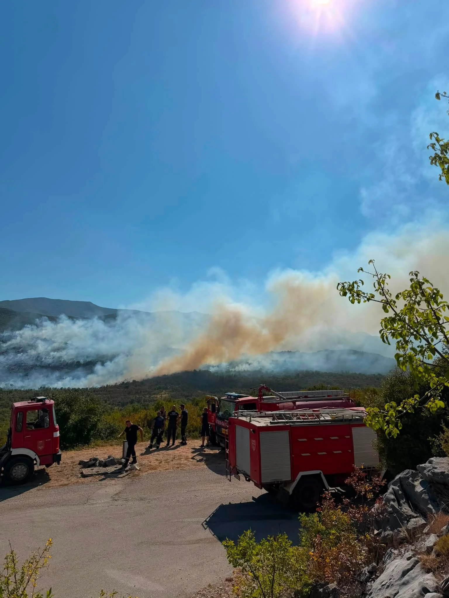 Požar na Puteševici u Tihaljini