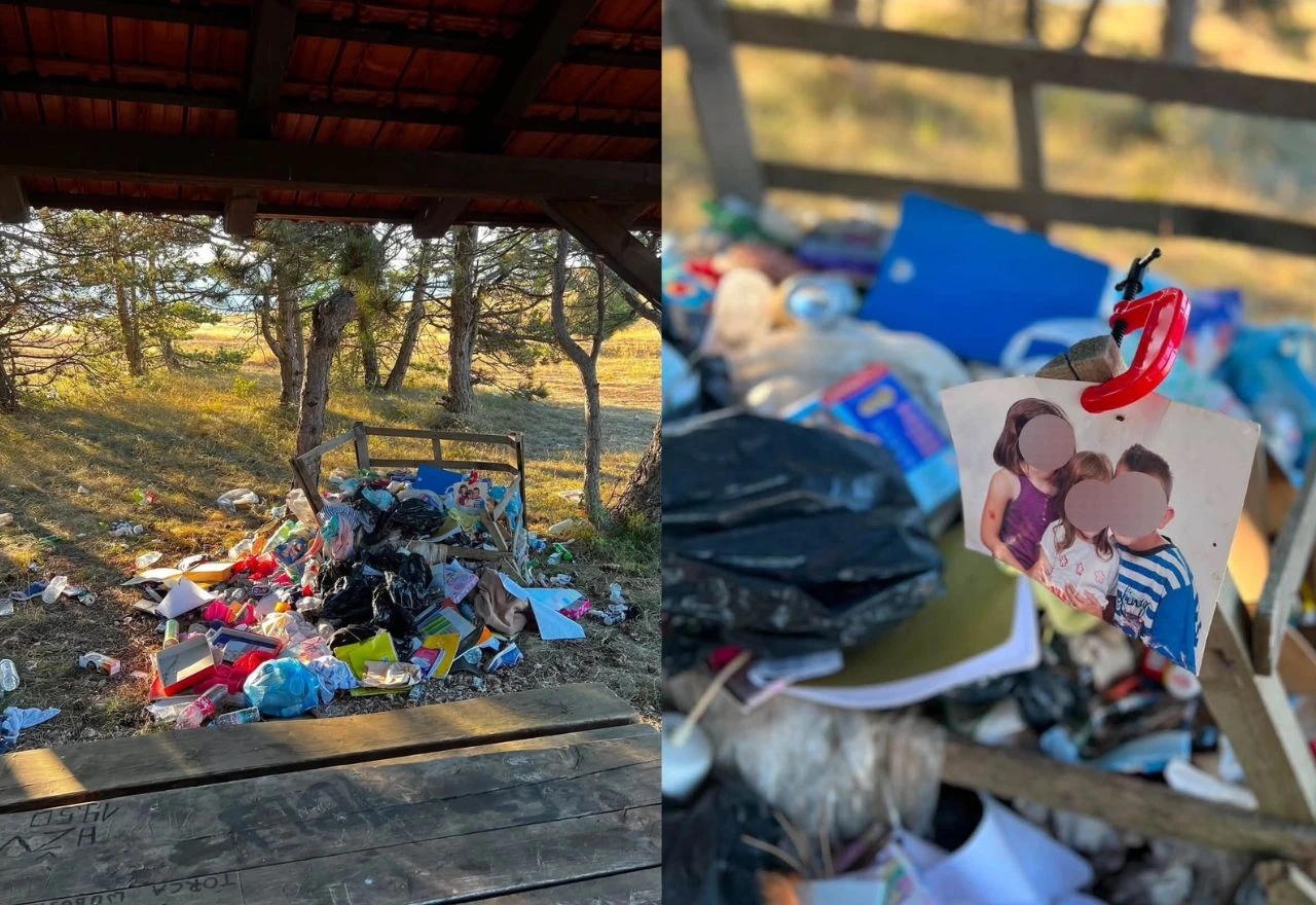 Na odmorištu kod Tomislavgrada izbačena hrpa otpada s dječjim fotografijama