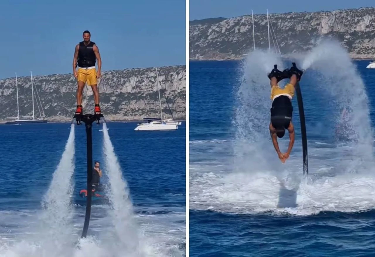 VIDEO |  Ibrahimović izvodio vratolomije iznad mora: "Zlatan se ne boji oceana, ocean se boji njega"
