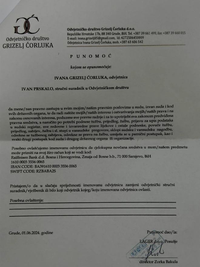 Lager reagirao na članak o vodopadu Blihe