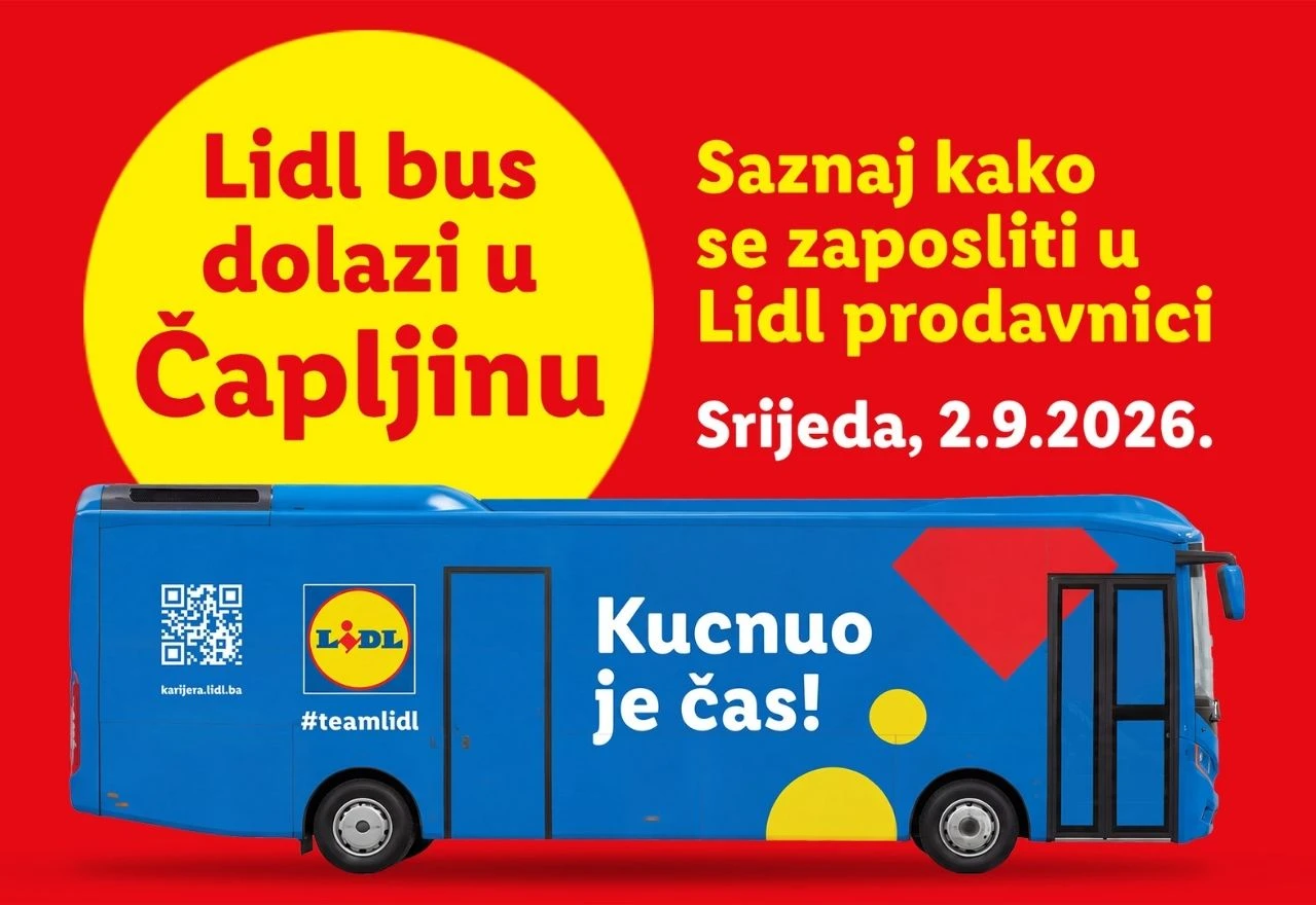Kucnuo je čas za upoznavanje uživo: "Lidl bus" dolazi u Čapljinu