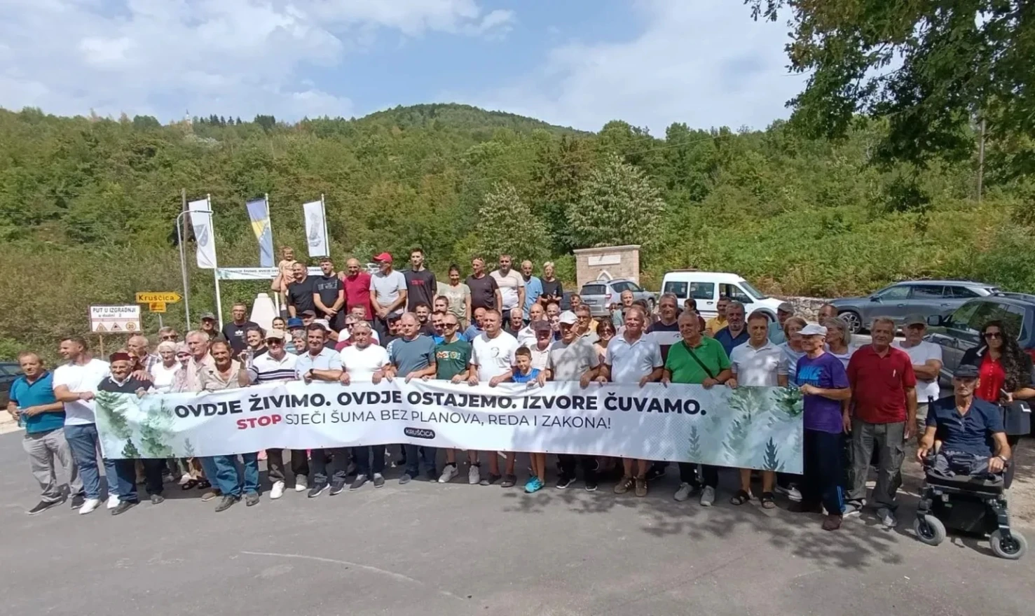 Mještani Kruščice ne odustaju od blokade, ministar poziva na kompromis