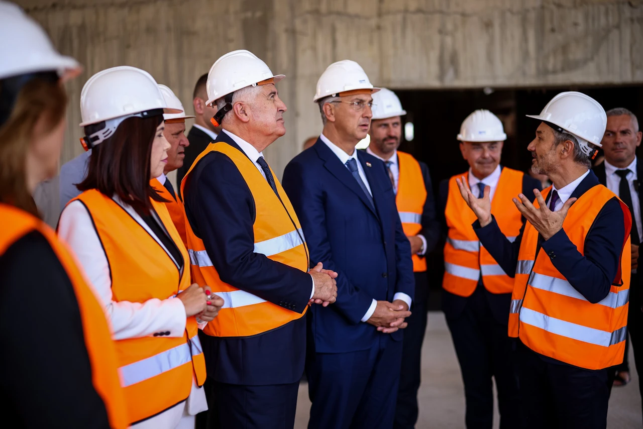 Plenković u posjeti gradilištu HNK Mostar