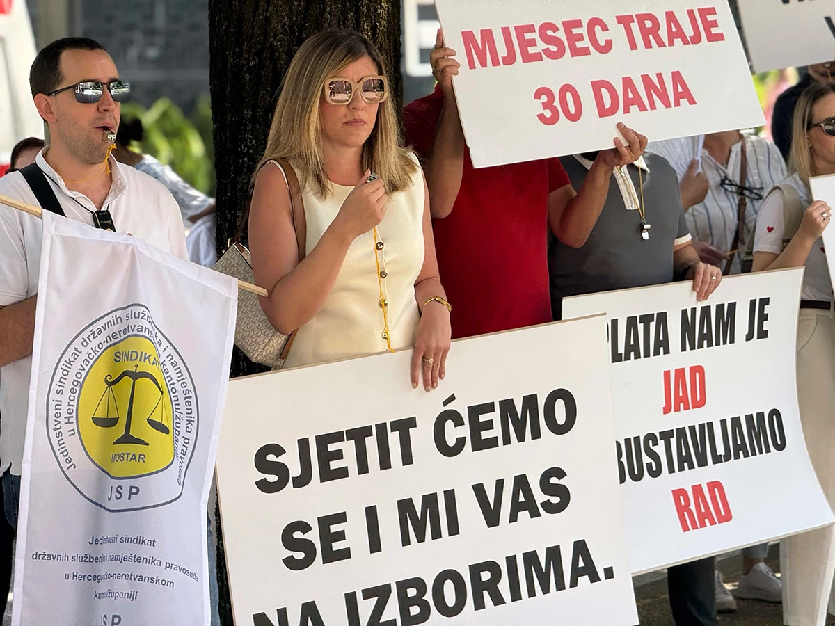 Zaposlenici pravosuđa u HNŽ-u stupaju u štrajk