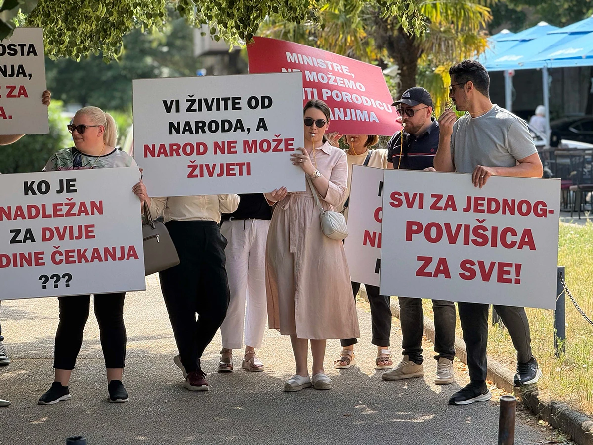 Konferencija za novinare povodom štrajka Sindikata pravosuđa u HNŽ-u