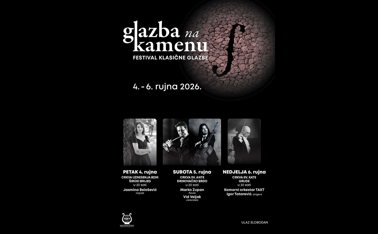 Glazba na kamenu - Tri koncertne večeri na tri jedinstvene lokacije