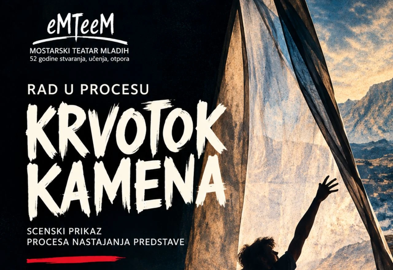 U Mostaru se predstavlja "Krvotok kamena", predstava bez klasičnog dramskog teksta