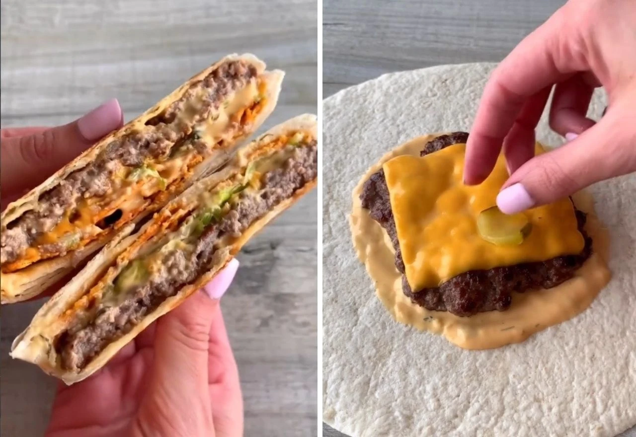 Recept za cheeseburger u tortilji kao sa street food festivala