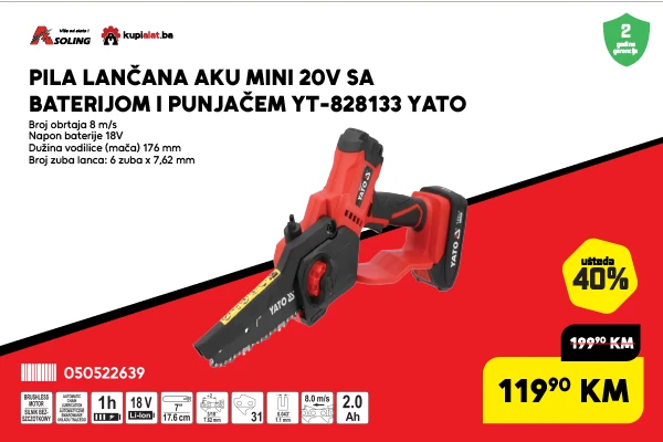 Pila lančana aku mini 20V