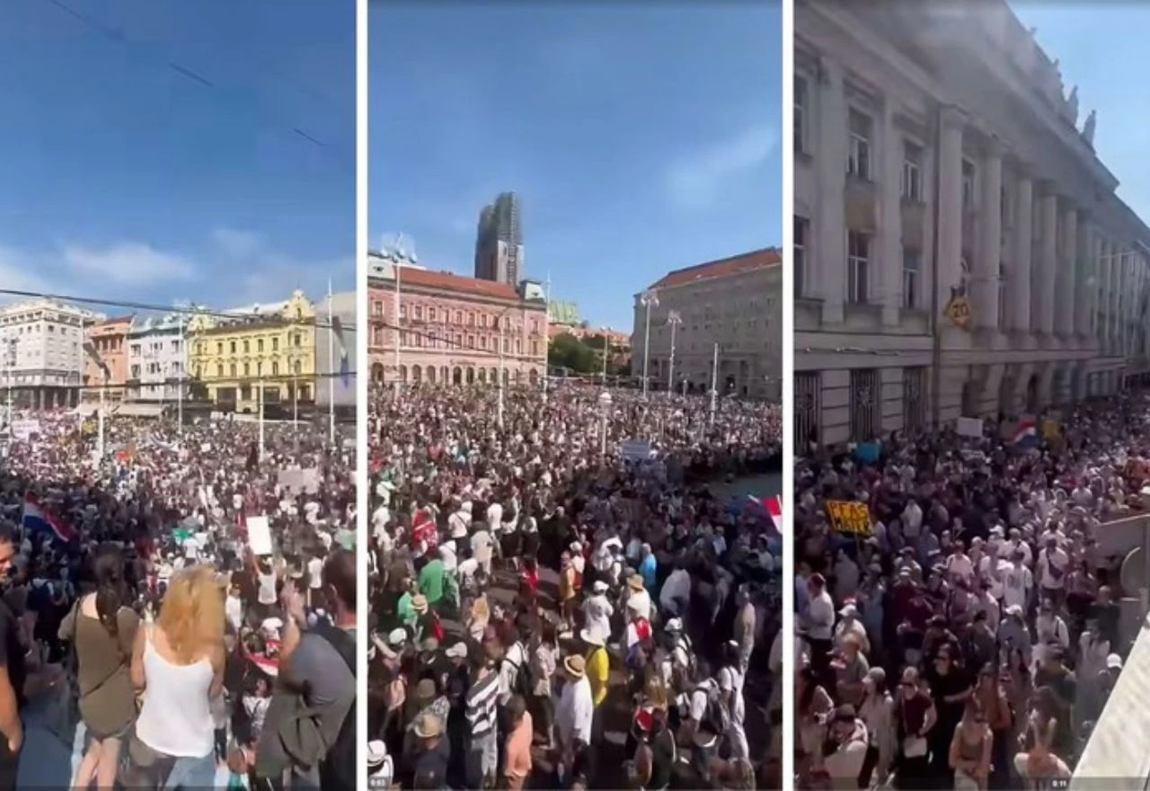 VIDEO | Organizatori prosvjeda u Zagrebu objavili snimku: "Koliko nas je bilo? SVI"